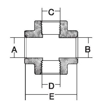Cross .843 - .847 x .843 - .847 x 1/2" 3750 PSI WP