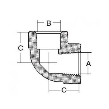 Elbow .843 - .847 x .843 - .847 3750 PSI WP