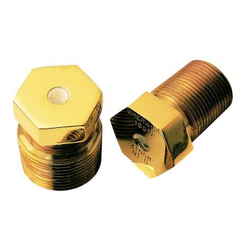 Sherwood 3/4",158-165 F, Naval Brass Fusible Plug