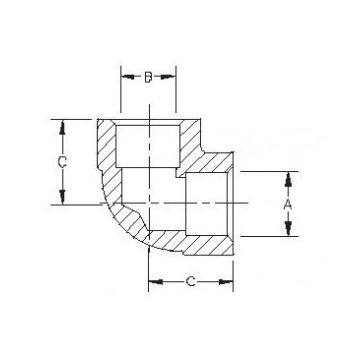 Elbow 1.053 - 1.057 x 1.053 - 1.057 4500 PSI WP