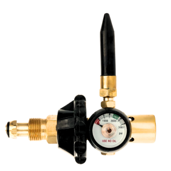 Latex Balloon Inflator w/ Hand Tight Connection, Contents Gauge,  Quick-Tie Needle