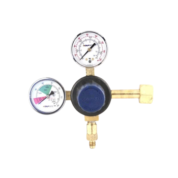 Taprite T5741PMHPB CO2 Soda Regulator, CGA 320 Inlet, 1/4" Flare Outlet With Check, 160lb And 2000lb Gauges, Blue Cap