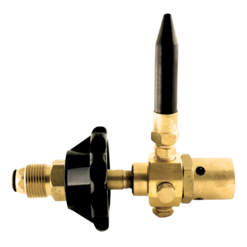 Latex Balloon Inflator + Hand Tight Connection, No Wrench Required