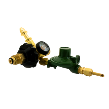 Auto Shut-Off Balloon Inflator, Mixes Helium + Air, Includes Hand Tight Connection, Contents Gauge