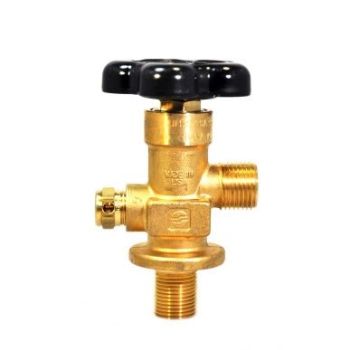 Sherwood Cylinder Valve CGA 326, .750-16 UNF2A, 3000psi PRD, Lexan Hand-wheel - GV32651-28LX-75