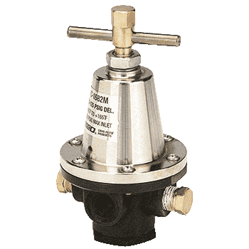 Cryogenic Regulator, Aluminum Pressure  50 - 125 PSIG, Without Gauge, 1/4" NPT