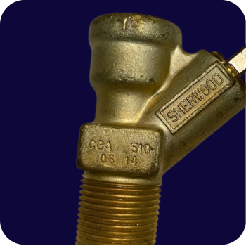 Sherwood CGA 510 Acetylene Valve, 3/4'' NGT
