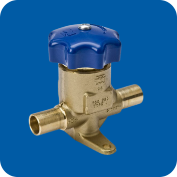 1/2 FL x FL Packless Diaphragm Valve - Straight Flare To Flare ( Tuffy 215-8 ) - A14836