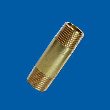 REGO BRASS MALE MANIFOLD PIPE NIPPLE, 1/2" x 1/2" x 1-1/2", MAX 3600 PSIG, 1050-15