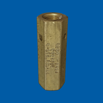 RegO Brass Inline Check Valve - Metal Seating, 3/4" x 3/4" Female, Max 3000 PSIG
