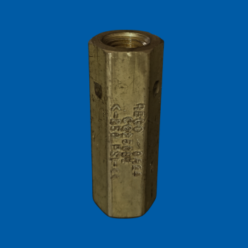 RegO Brass Inline Check Valve, 3/8" x 3/8" Female, Max 3000 PSIG