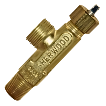Sherwood Acetylene Valve, CGA 520, 3/8'' NGT, Wrench Operated, CG3 PRD
