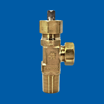 Sherwood Chlorine Cylinder Valve, CGA 820 Outlet, 3/4"-14 CL-1, Cylinder Valve, 158 Fuse Plug, PTFE Packing