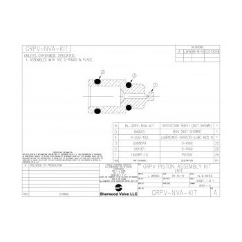 Sherwood GSRPV Piston Assembly Kit