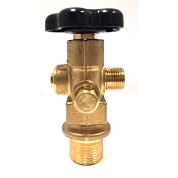 Sherwood CGA 320 RPV Style Valve, 1.125" UNF Inlet, 3000psi PRD, Lexan Handwheel - GRPV32051-28LX