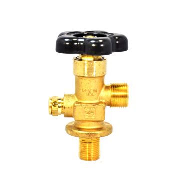 Sherwood Cylinder Valve CGA 540, .750-16 UNF2A, CG1 PRD, Lexan Hand-wheel - GV54051-32LX-75