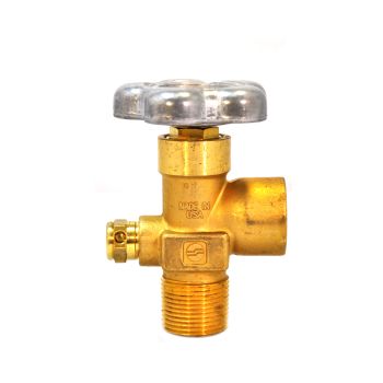 Sherwood Cylinder Valve CGA 590, 3/4 NGT+7, CG1 PRD - GV59061-35-7