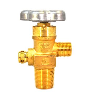 Sherwood CGA 347 Breathing Air Cylinder Valve, Double O-Ring, 25E Inlet, 5833psi PRD GVHM34725E1-55