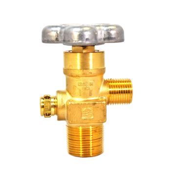 Sherwood CGA 347 Breathing Air Cylinder Valve, 3/4 NGT 24 Oversize, 5833psi PRD GVHM34761-55-24
