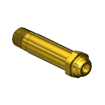 Nipple, C-SIZE, 1/4NPTM, 2.5LNG"