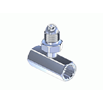 GGA500, Chrome Plated Brass CGA Manifold Coupler Tee