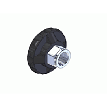 CGA-320 Handtight Nut for Carbon Dioxide + Washer