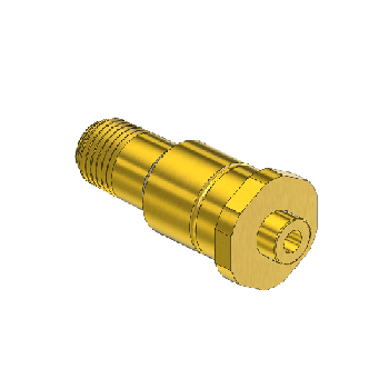 Western #603-SF - Nipple, CGA 660, 1/4 NPTM, 1.75 LNG."