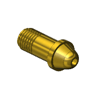 Western #C-86 -  Nipple,C-SIZE,9/16-18 RH-EXT,1.937L"