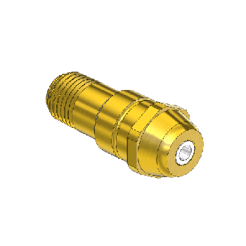 Western #300-3SF - Nipple, CGA 520, 1/4 NPTM, 1.75LNG."