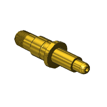 Nipple, 624, 1/4 NPT-M, 3.0 LG"