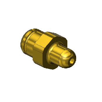 Western #13-3M1 - Countersunk Nipple, CGA 326, 1/4'' RECESS