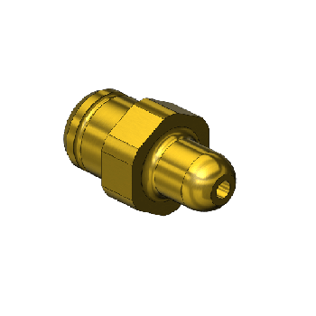 Countersunk Nipple, CGA 326, 3/8'' RECESS