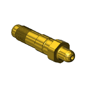 Nipple, CGA 326, 1/2-27, 2'' LNG