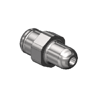 Western #SS-14-3M1 - Countersunk Nipple, CGA 346, 1/4'' RECESS