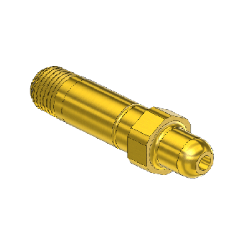 Western #14-3SF - Threaded Inlet Nipple for Installed Filter, CGA 346, 1/4NPTM, 2.5'' LNG
