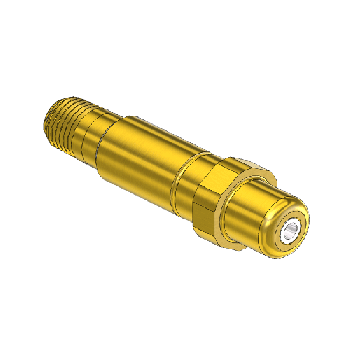Western #577-4SF - Nipple, CGA 577, 1/4 NPTM, 3LNG"