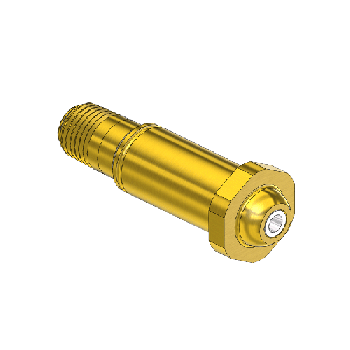 Nipple, CGA 680/CGA 695/CGA 702, 1/4 NPTM, 2.5LG"
