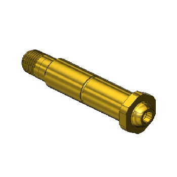Nipple,  CGA 680/CGA 695/CGA 702, 1/4 NPTM, 3.5LG