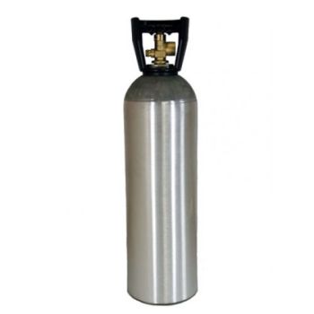 Industrial 33cf Aluminum Cylinder With CGA 580 Valve And Carry Handle