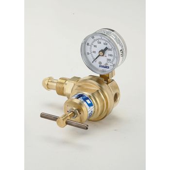 CGA 320 x 1/4" FNPT With Gauge, Delivery Range 25 - 200 PSIG