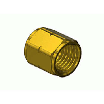CGA 21 A Size Brass Hose Nut for Fuel Gas
