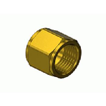 CGA 22 B Size Brass Hose Nut for Oxygen
