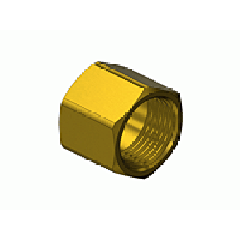 CGA 28 Railroad Type Brass Hose Nut for Oxygen