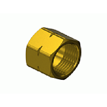 CGA 29 Railroad Type Brass Hose Nut for Fuel Gas