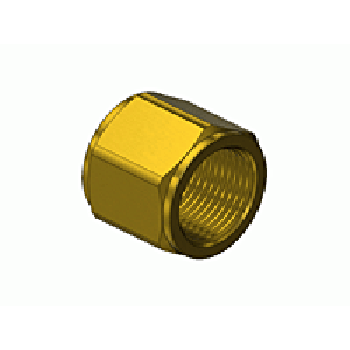 CGA 24 C Size Brass Hose Nut for Oxygen"