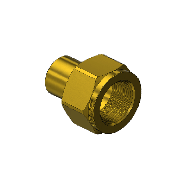 Outlet Adaptor, CGA 680, Argon, Helium, Nitrogen, Brass