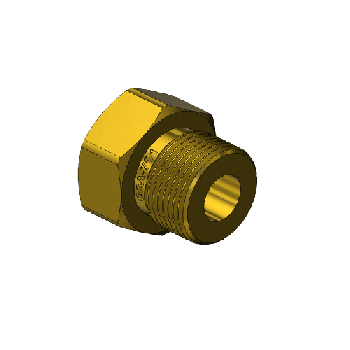 Outlet Adaptor, CGA 701, Oxygen, Brass