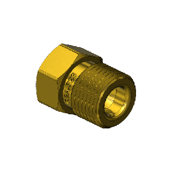 Outlet Adaptor - CGA 326, Nitrous Oxide, Brass