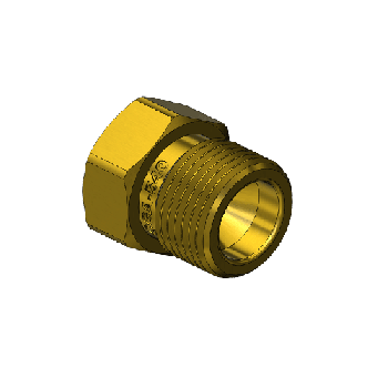 Outlet Adaptor - CGA 540, Oxygen, Brass
