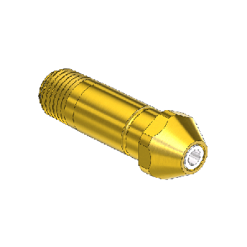 Western #16-3sf - Thread Inlet Nipple For Installed Filter, CGA 300, 1/4nptm, 2lng."